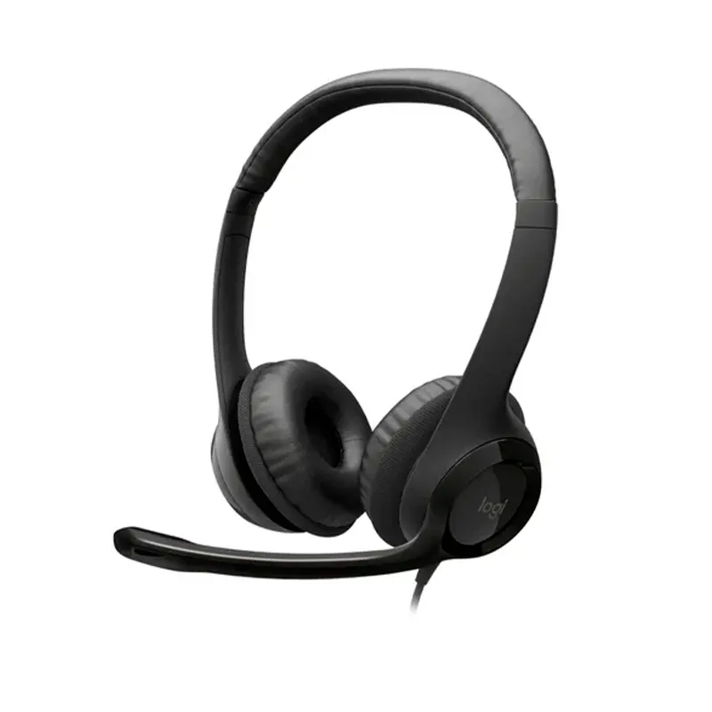 Auricular Logitech H390 Black USB-C, vista 3