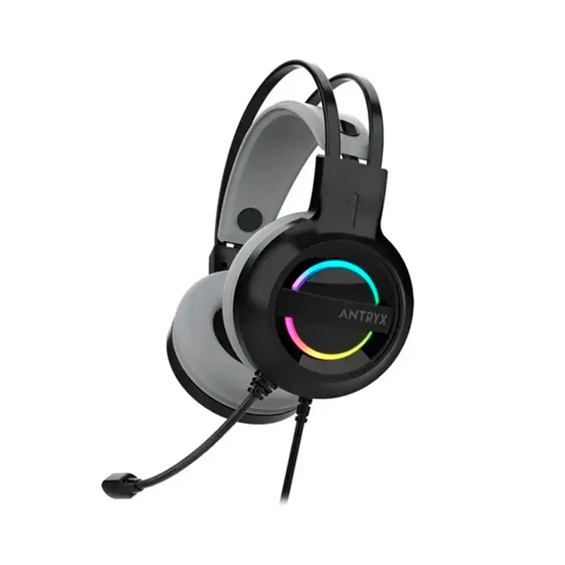 Auricular Gaming Antryx Iris-K 7.1 Gray, vista 2
