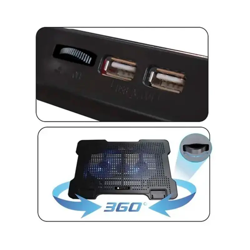 Cooler laptop 15.6” Antryx Xtreme N300 Black, vista 2