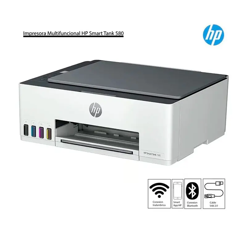 Impresora HP Smart Tank 580 Wi‑Fi, vista 2