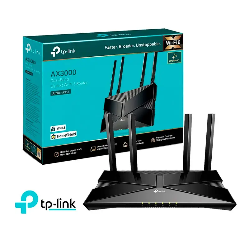 Router TP-Link Archer AX53 AX3000 Wi‑Fi 6, vista 2