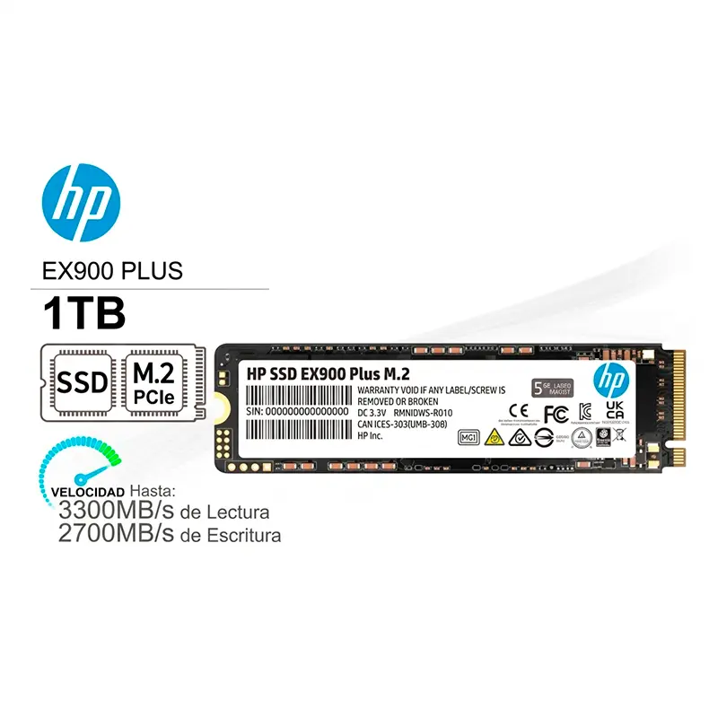 SSD M.2 PCIe 1TB HP EX900 Plus Gen3, vista 2