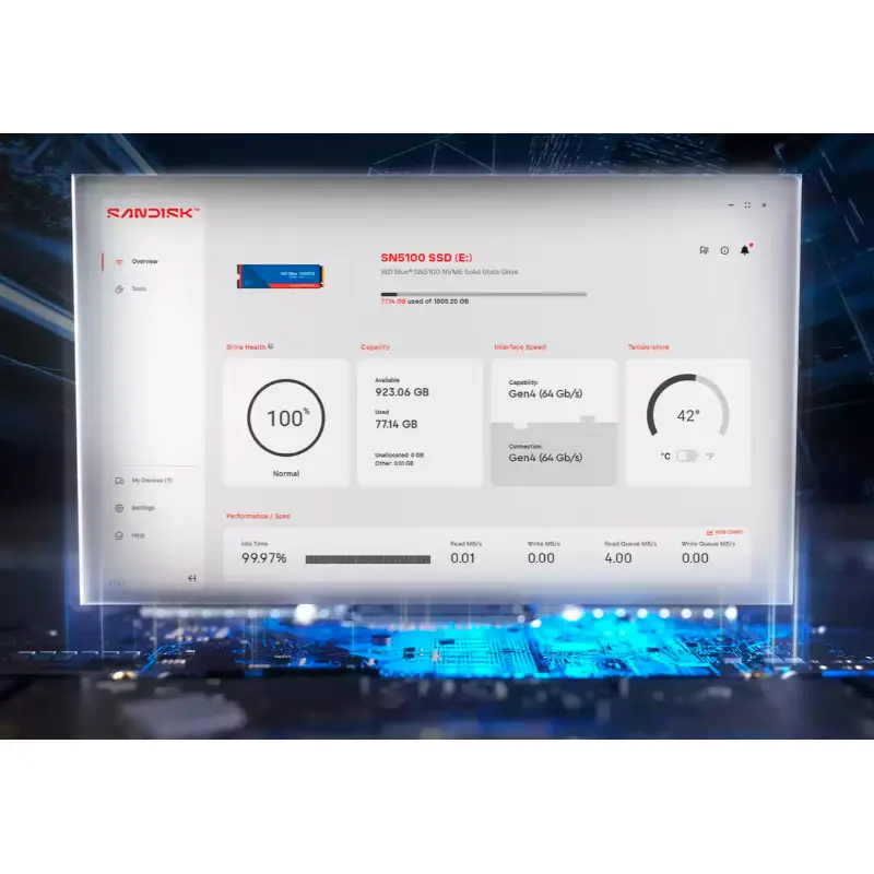 SSD M.2 PCIe 1TB WD Blue SN5100 Gen4, vista 3