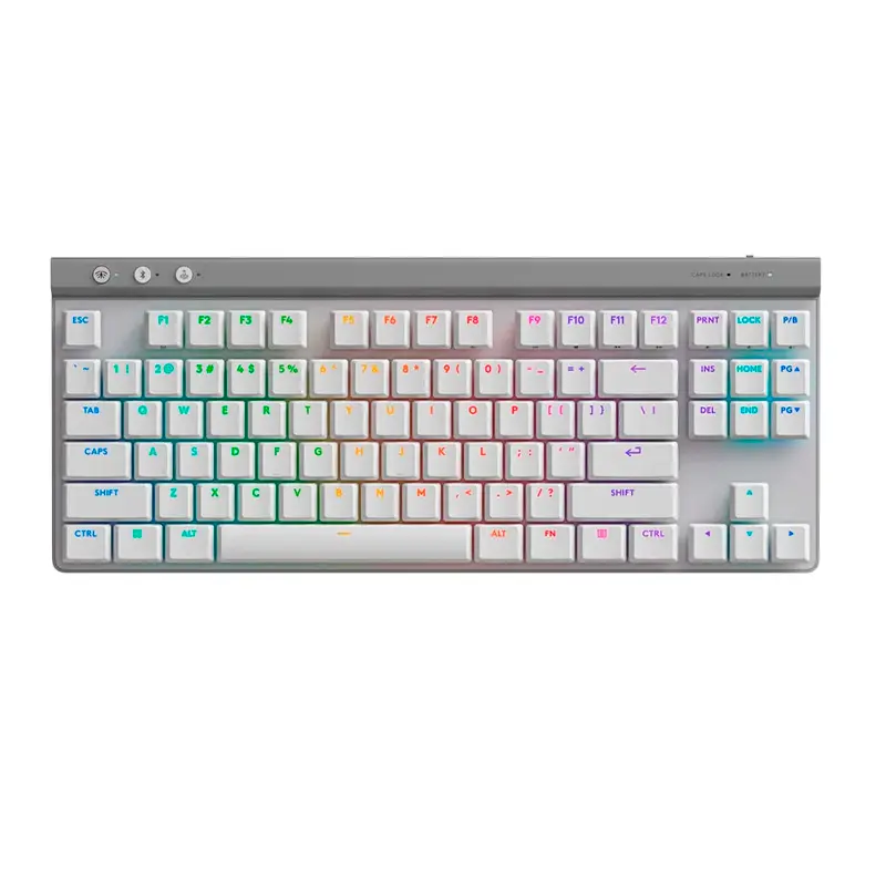 Teclado Logitech G515 Lightspeed TKL White, vista 2